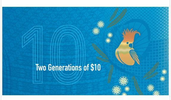Two Generations of $10 banknotes RBA official folder UNC pair
