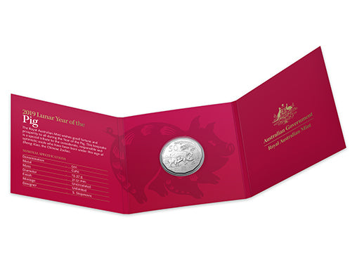 2019 Lunar Year of the Pig (50c Tetra-Decagon Uncirculated Coin)