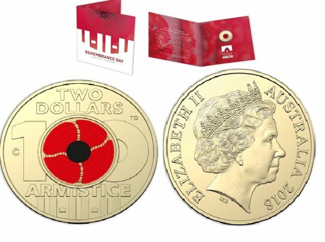 2018 $2 'C' Mintmark Uncirculated Coin Remembrance Day - Armistice Centenary