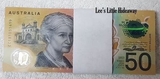 2018 $50 Lowe/Fraser Banknotes - Bundle of 100 RBA UNC