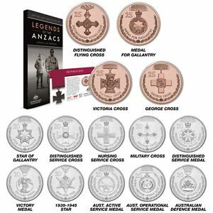 Official 2017 Legends of the Anzac Collectors Coin Album with first 25 cent coin