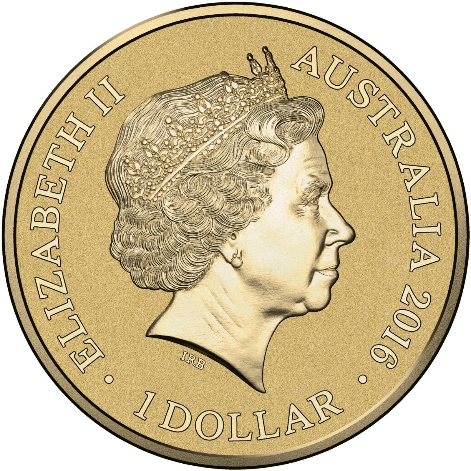 2016 Alphabet Collection Letter E $1 Coloured Frosted Coin RAM