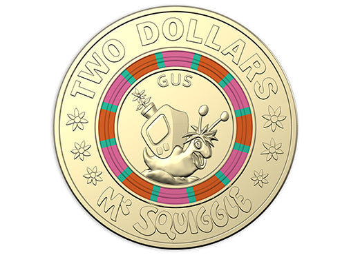 2019 Seven Coin Coloured Uncirculated Set - 60th Anniversary of Mr Squiggle and Friends (Limited Edition) x 5 sets