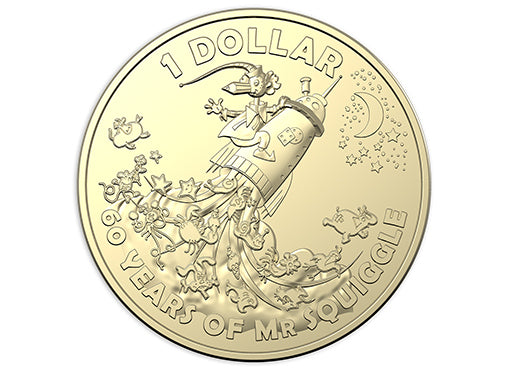 2019 Seven Coin Coloured Uncirculated Set - 60th Anniversary of Mr Squiggle and Friends (Limited Edition) x 5 sets