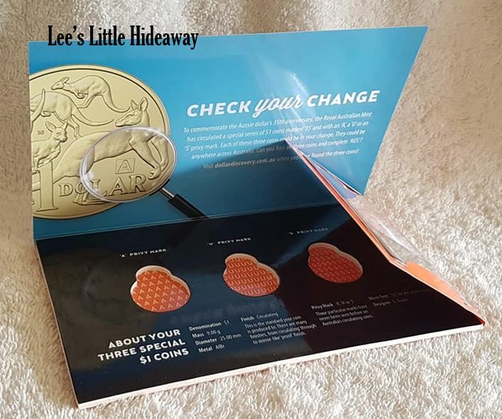 2019 Royal Australian Mint $1 Dollar Discovery Folder Australia - Blue (for A U S coins not included)