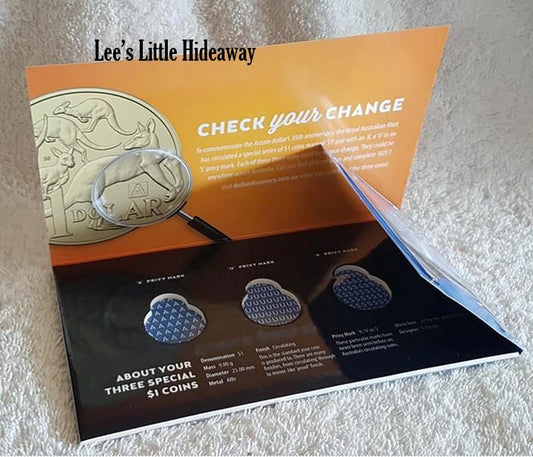 2019 Royal Australian Mint $1 Dollar Discovery Folder Australia - Orange (for A U S coins not included)