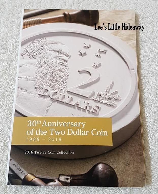 2018 30th Anniversary of the $2 Coloured Coin Set Folder - Empty (no coins, no capsules)