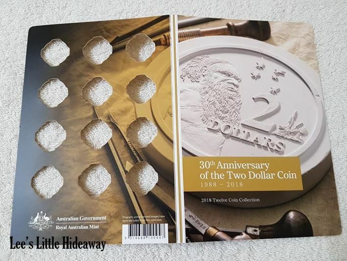 2018 30th Anniversary of the $2 Coloured Coin Set Folder - Empty (no coins, no capsules)