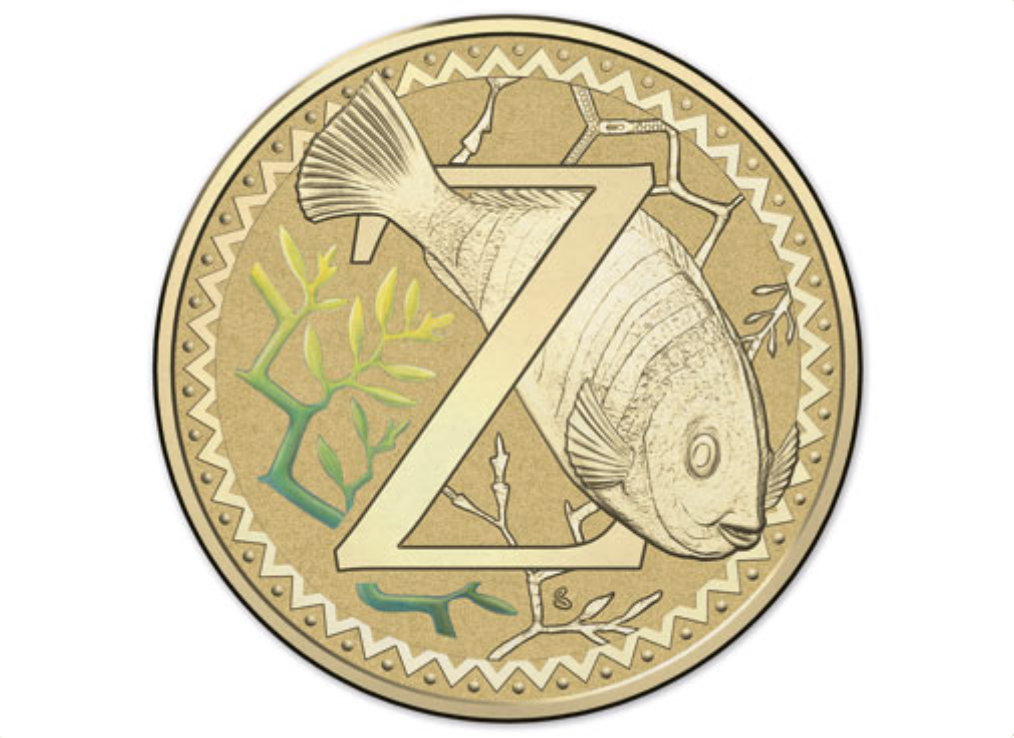 2015 Alphabet Collection Letter Z $1 Coloured Frosted Coin RAM