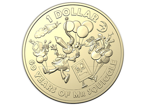 2019 Seven Coin Coloured Uncirculated Set - 60th Anniversary of Mr Squiggle and Friends (Limited Edition) x 11 sets