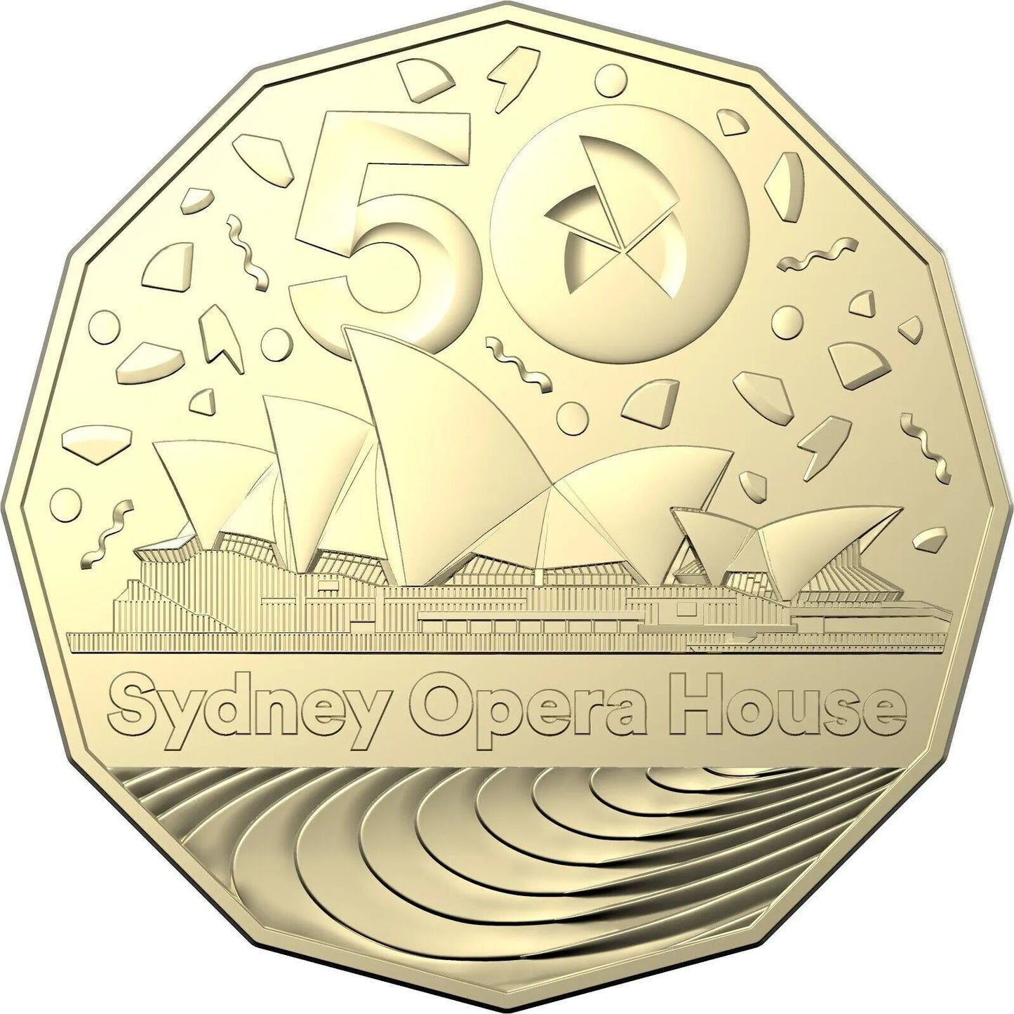 2023 50th Anniversary of The Sydney Opera House 50c uncirculated coin