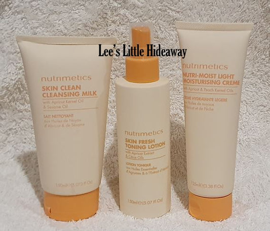 Nutrimetics Set - Skin Clean, Skin Fresh & Nutri Moist light moisturising creme